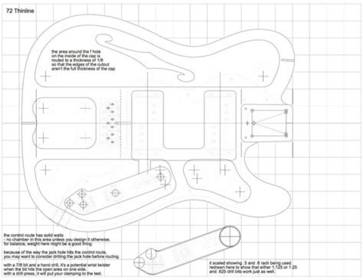 Telecaster Thinline Plans PDF – Download Full Blueprint