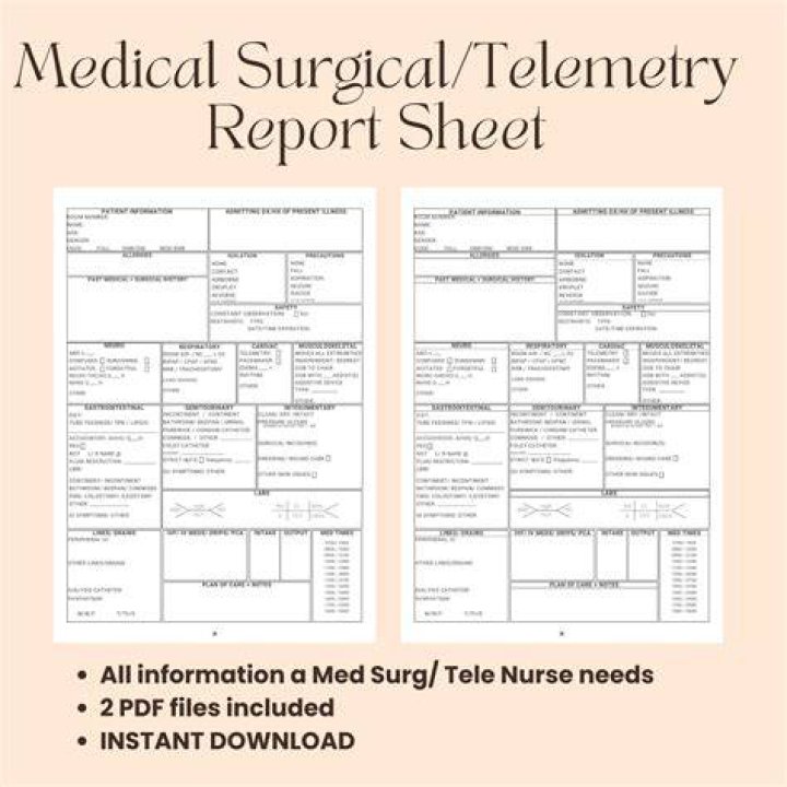 Telemetry Nursing Report Sheet PDF: Accurate Patient Monitoring Template