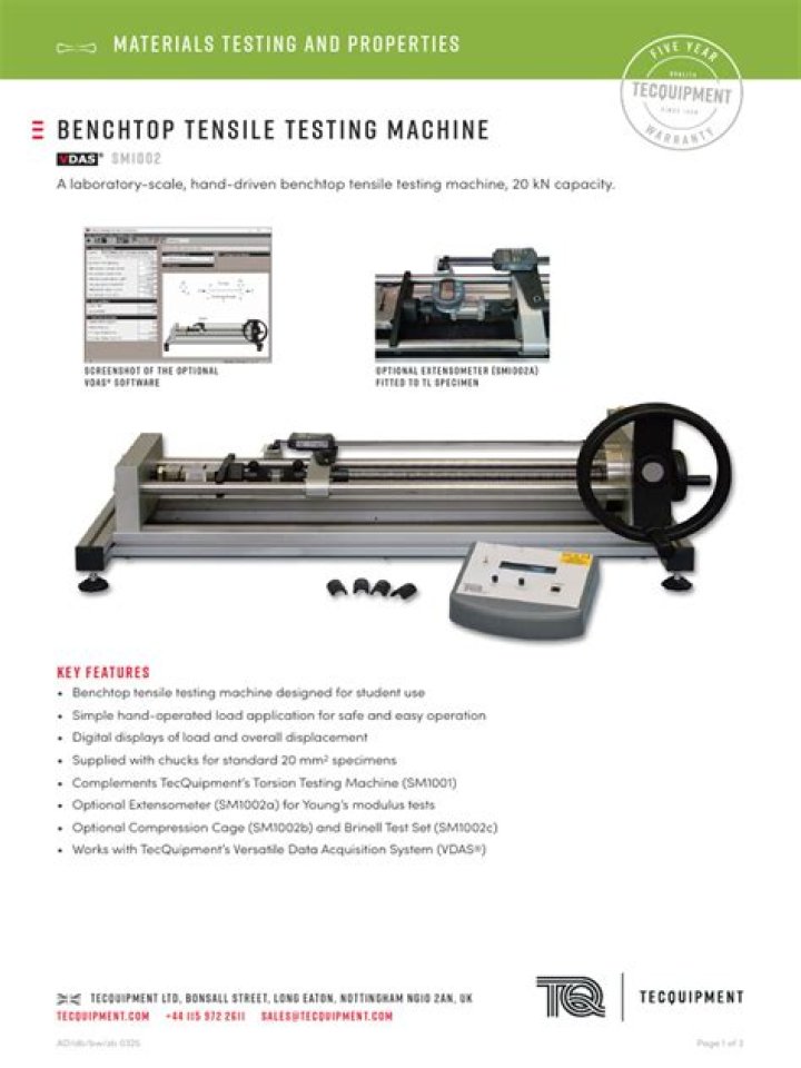 Tensile Testing Machine PDF – Essential Guide & Specifications