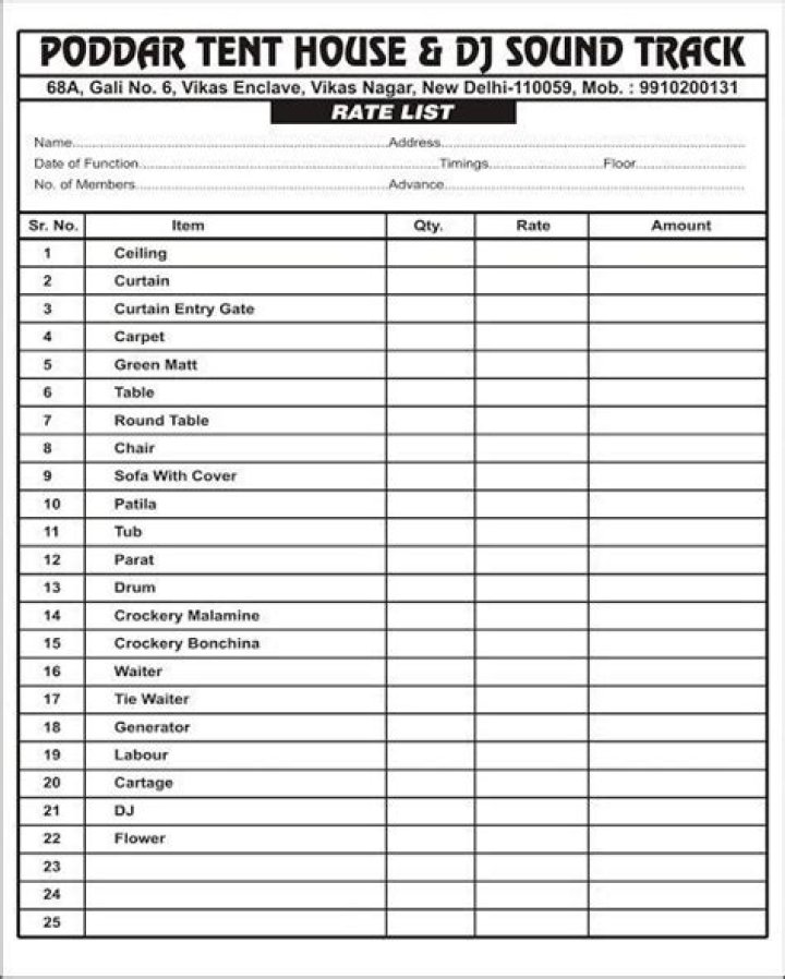 Essential Tent House Items List PDF – Everything You Need for Camping