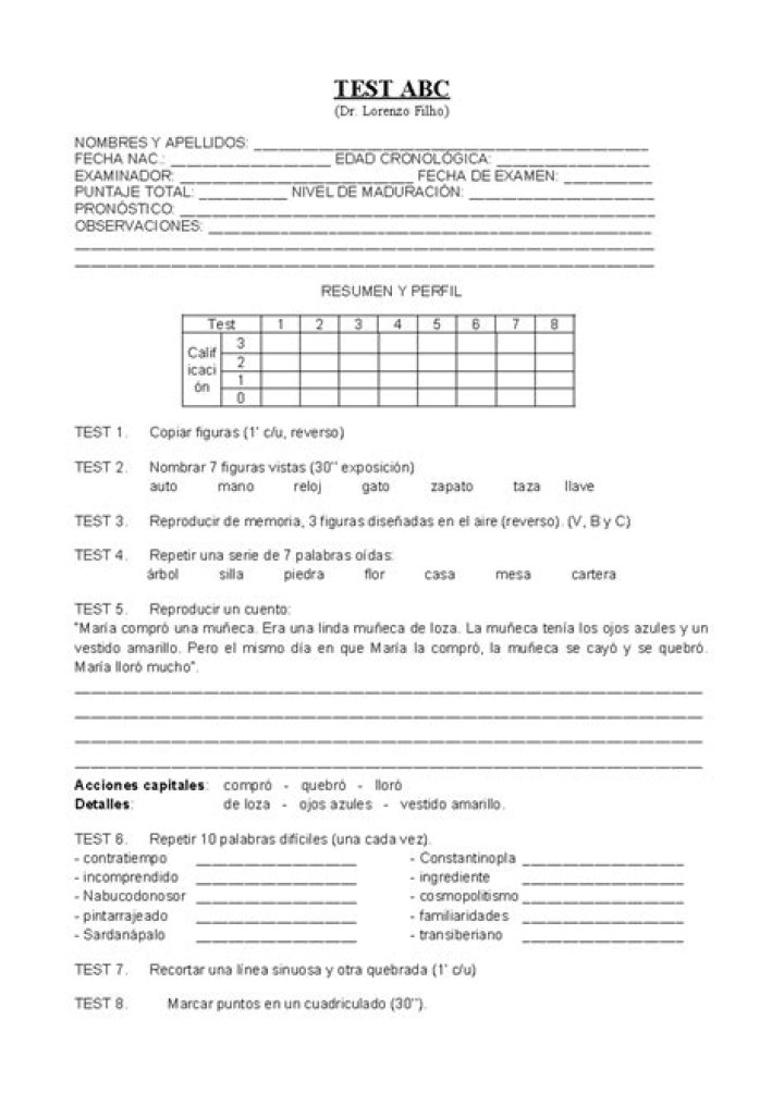 Free Test ABC PDF Generator | Instant Download