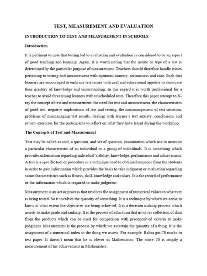 Test and Measurement in Education: Key Insights from Top PDFs