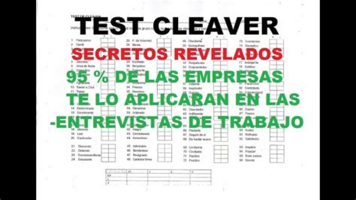 Test Cleaver Resuelto PDF: Guía Oficial y Resultados Comprobados