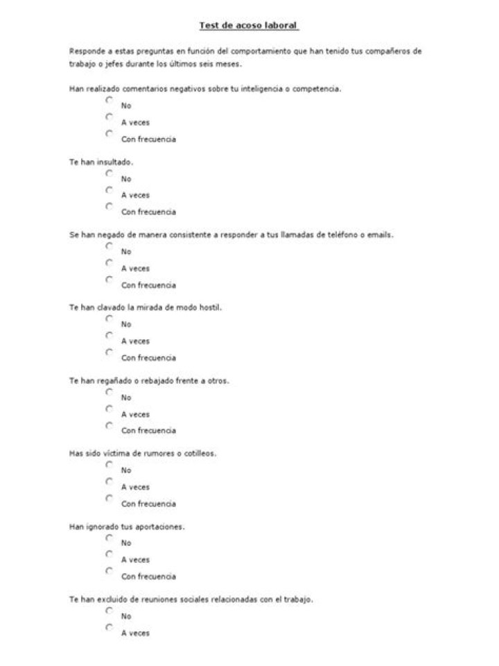 Test de Acoso Laboral PDF: Identifica y Protege Tus Derechos