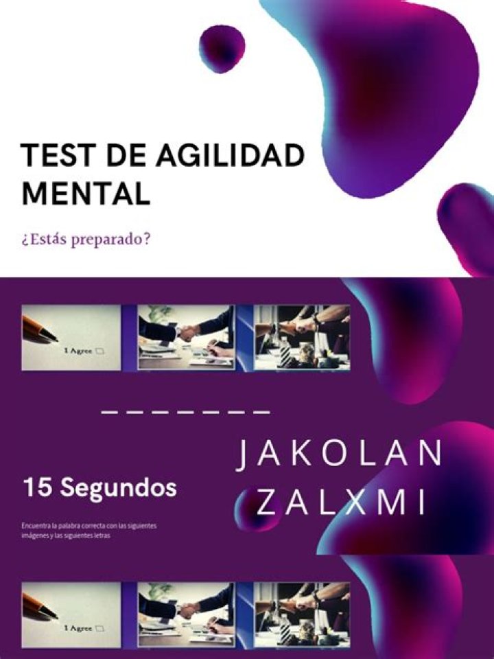 Test de Agilidad Mental PDF: Evalúa Tu Rápida Capacidad Mental