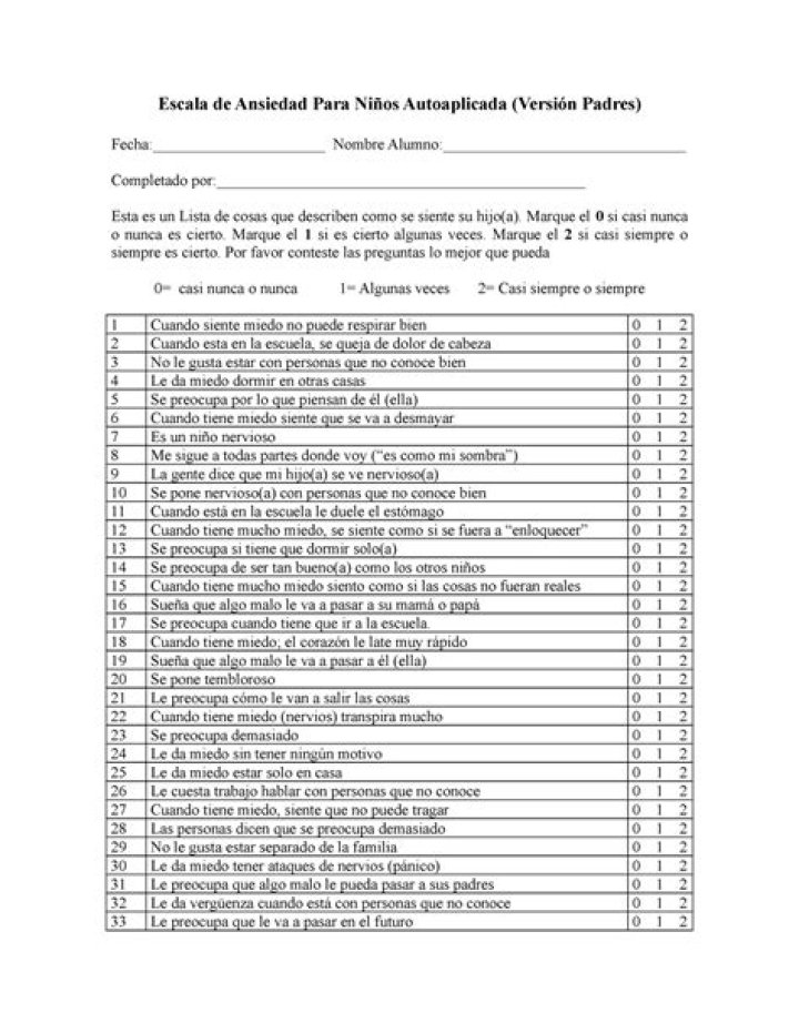 Test de Ansiedad Infantil PDF: Evalúa el Bienestar Emocional de tu Hijo