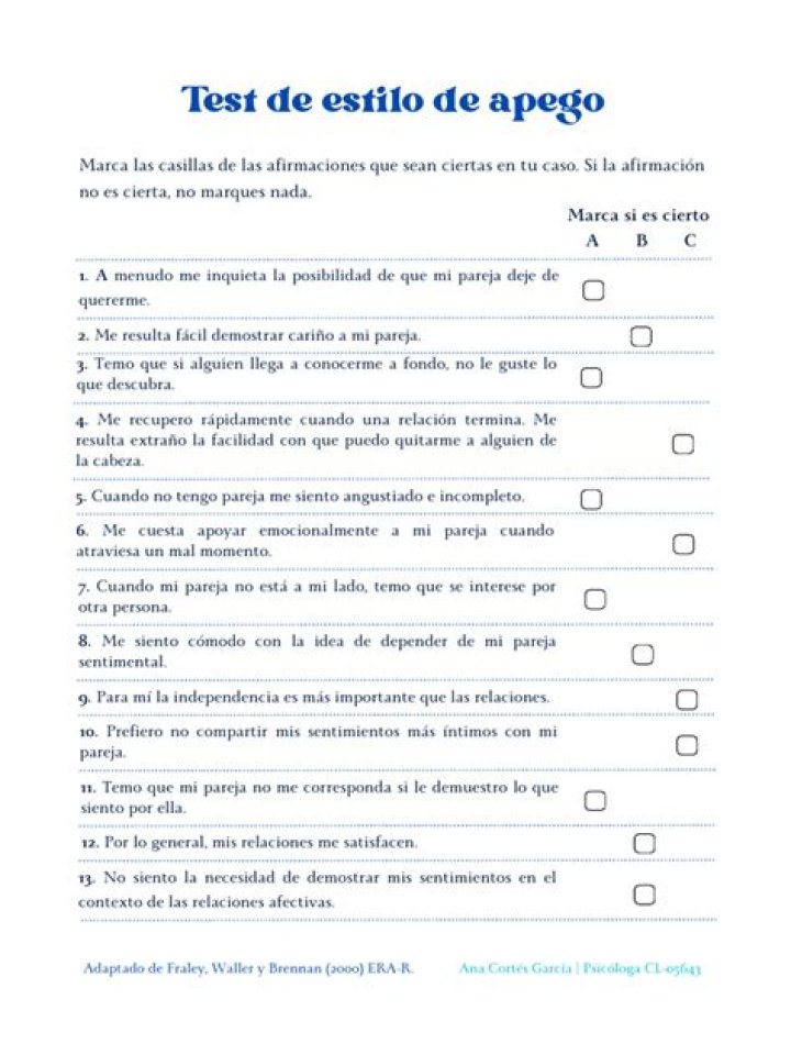 Test de Apego PDF: Evalúa tu Vínculo Emocional de Forma Simple