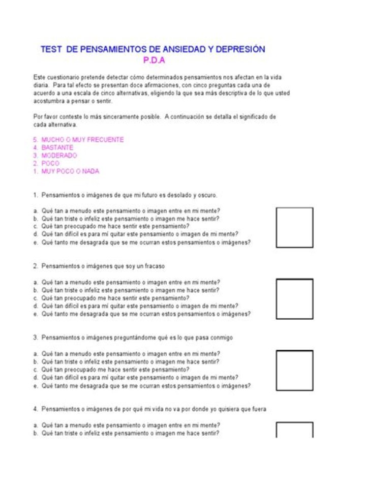 Test de Depresión y Ansiedad PDF: Evalúa tus Síntomas Rápidamente