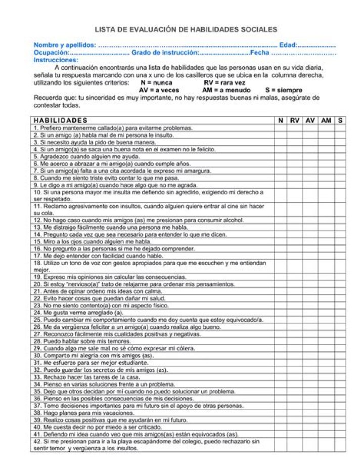 Test de Habilidades Sociales PDF: Evalúa Tus Competencias