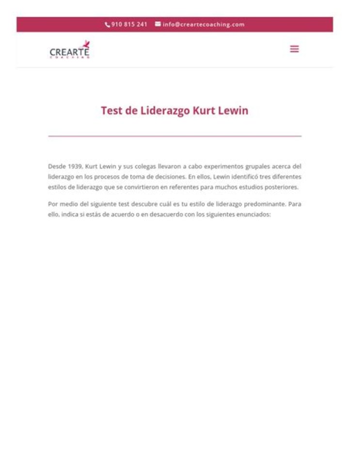 Test de Liderazgo de Kurt Lewin PDF: Guía Práctica para Líderes Efectivos