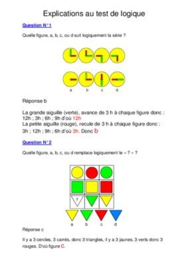 Test de Logique PDF : Maîtrisez Vos Compétences en Raisonnement