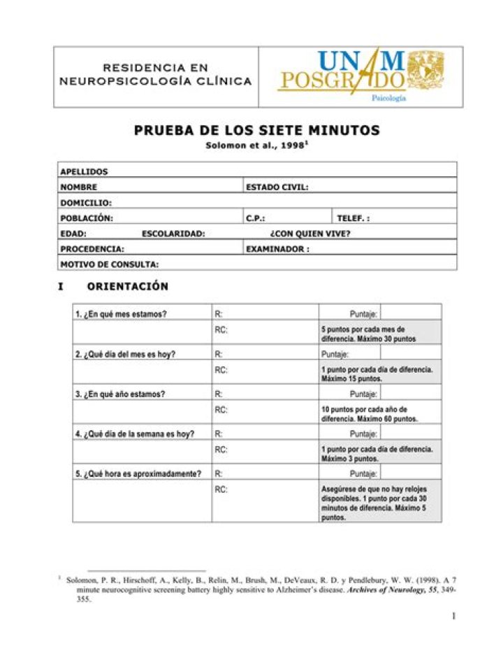 Test de 7 Minutos PDF: Descubre Cómo Funciona en Solo 7 Minutos