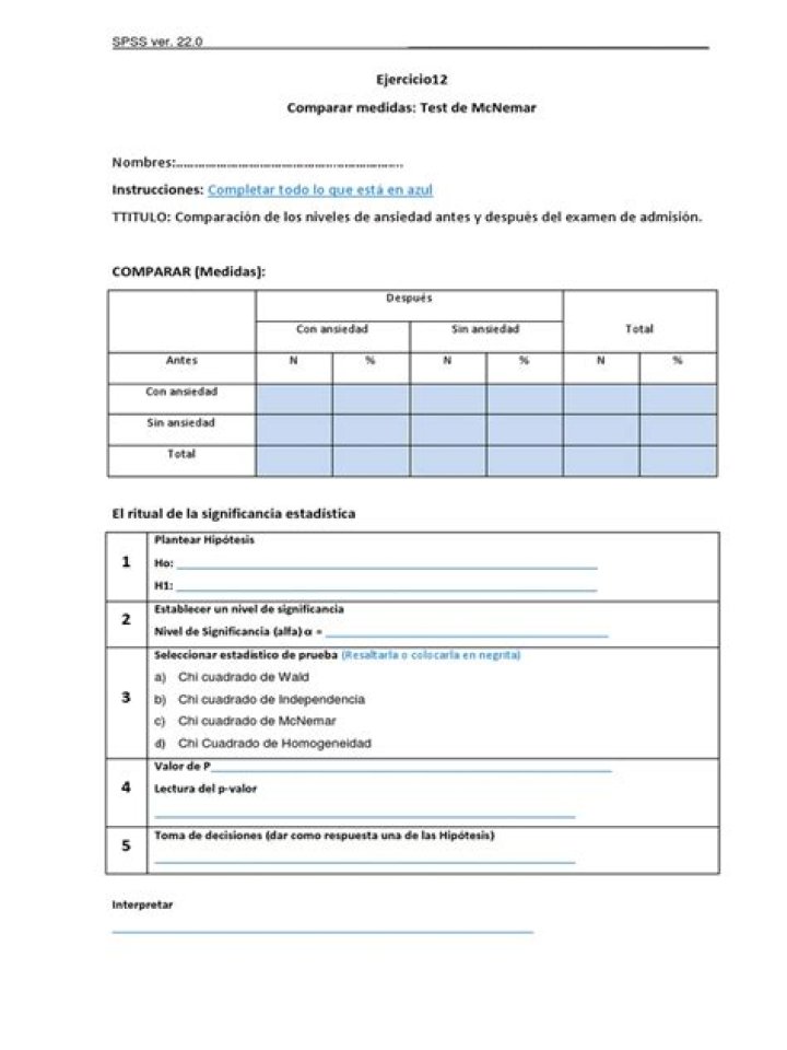 Test de McNemar PDF: Analyze Statistical Results Easily