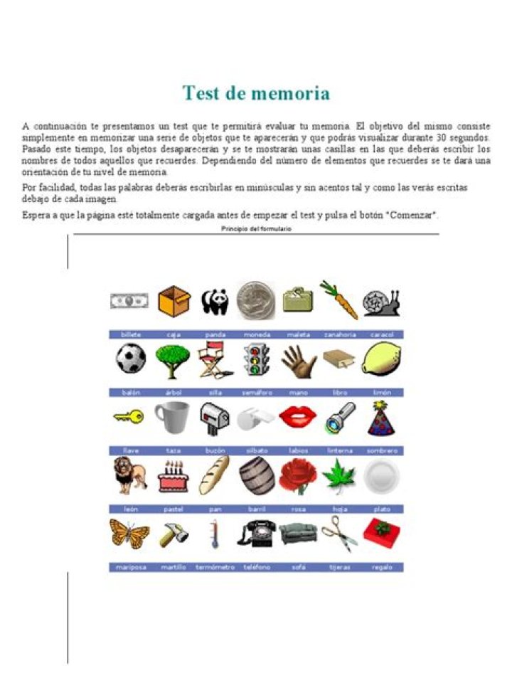 Test de Memoria PDF: Evalúa Tu Retención en Minutos