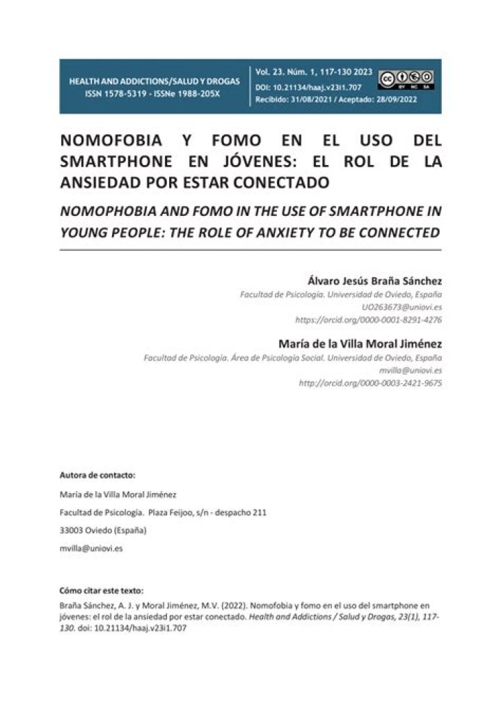 Test de Nomofobia PDF Gratuit – Découvrez Votre Peur du Téléphone