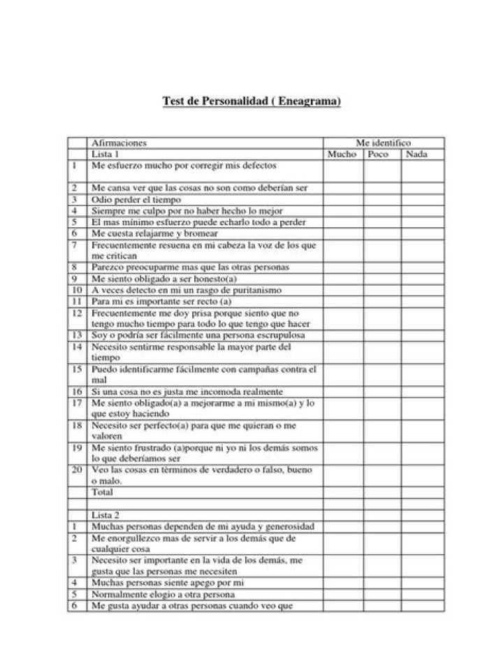 Test de Personalidad Eneagrama PDF: Descubre Tu Tipo