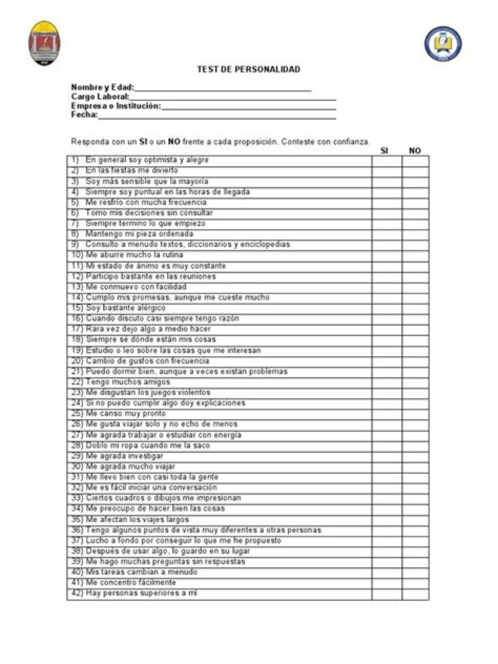 Test de Personalidad Gratis PDF: Descubre Tu Tipo en Minutos
