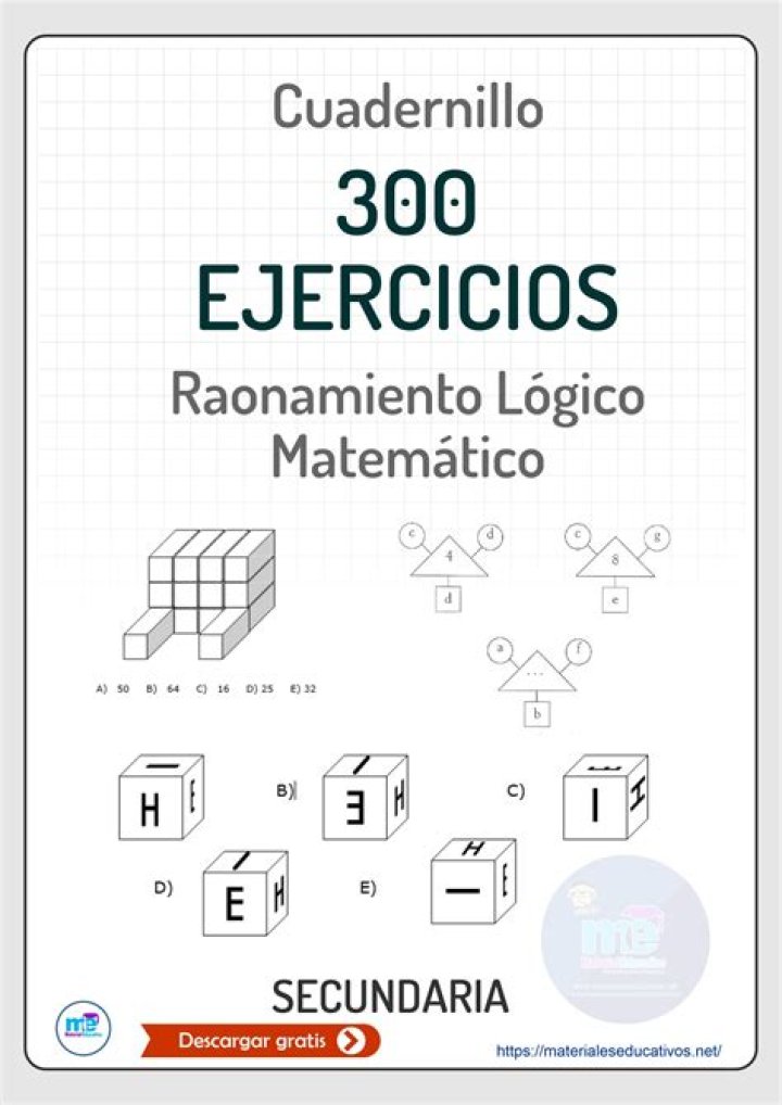 Test de Razonamiento Lógico Matemático con Respuestas PDF Gratis