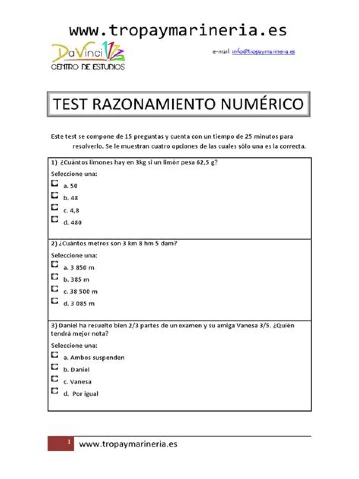 Test de Razonamiento Numerico PDF: Practica y Evalúa Habilidades