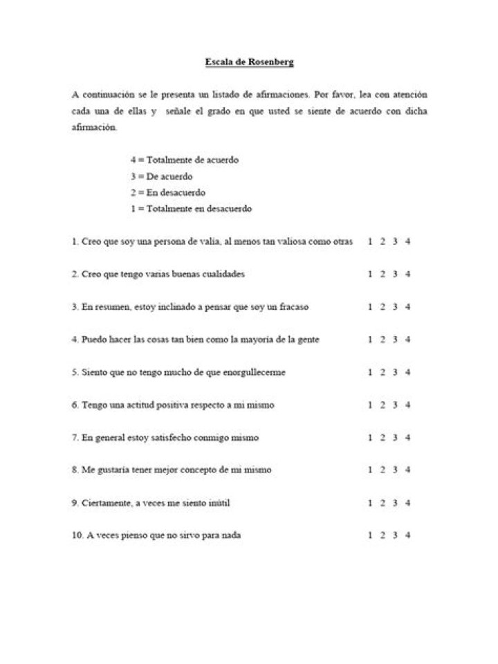 Test de Rosenberg PDF: How to Analyze Personality Insights