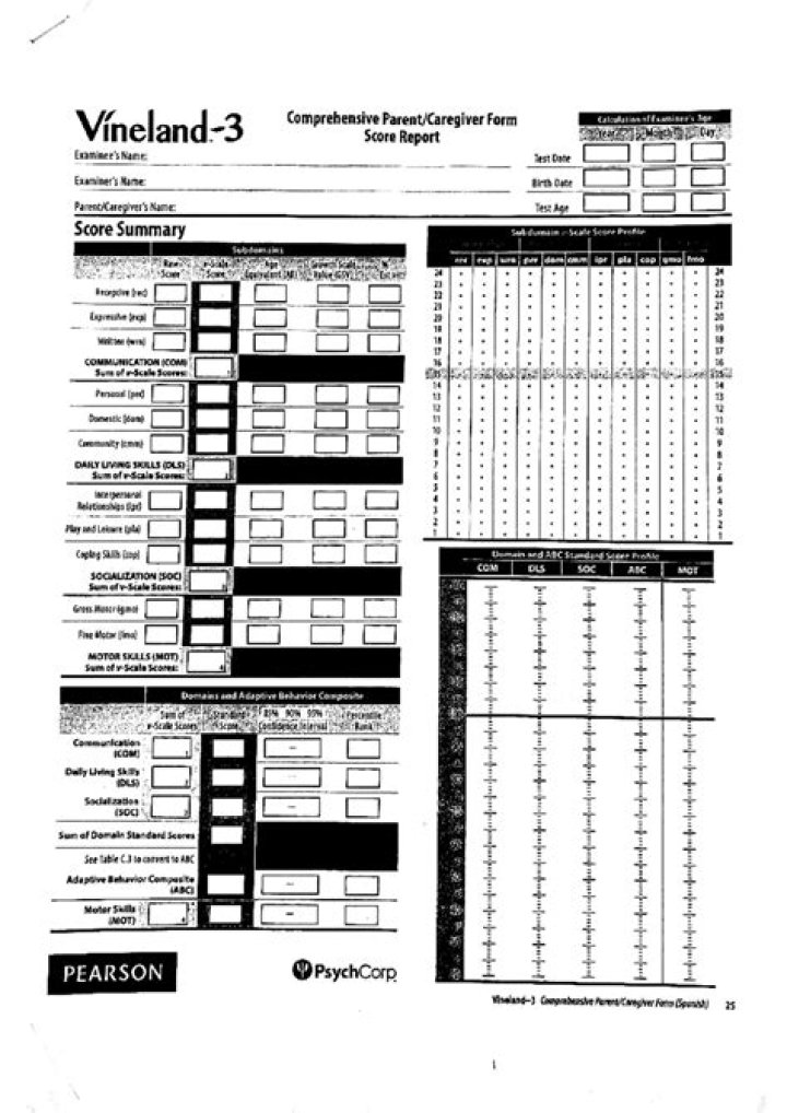 Cómo imprimir el Test de Vineland 3 como PDF