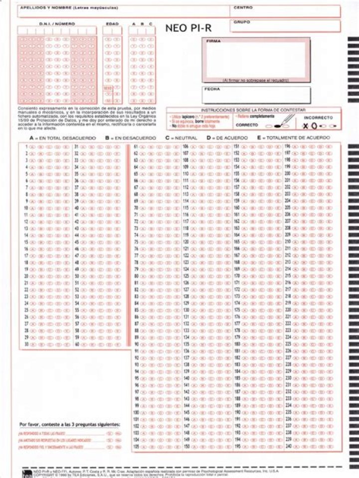 Test Neo Pi R Gratuit PDF Gratuit – Télécharger Immédiatement