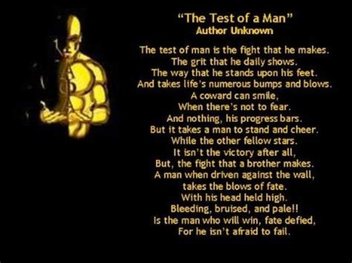 Test of a Man: Poem PDF for Reflection and Insight