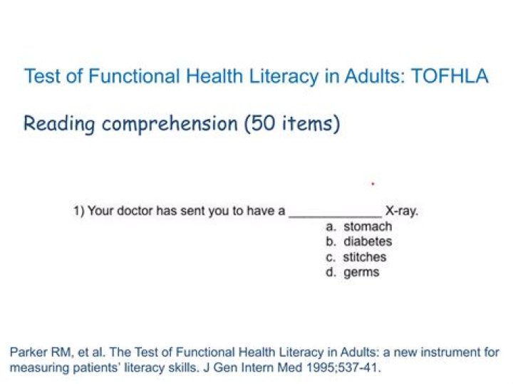 Test of Functional Health Literacy in Adults: Free PDF Guide