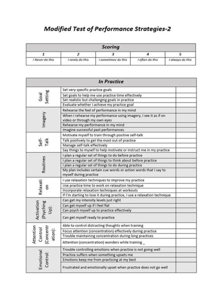 Test Performance Strategies Questionnaire PDF: Evaluate & Optimize Effectiveness