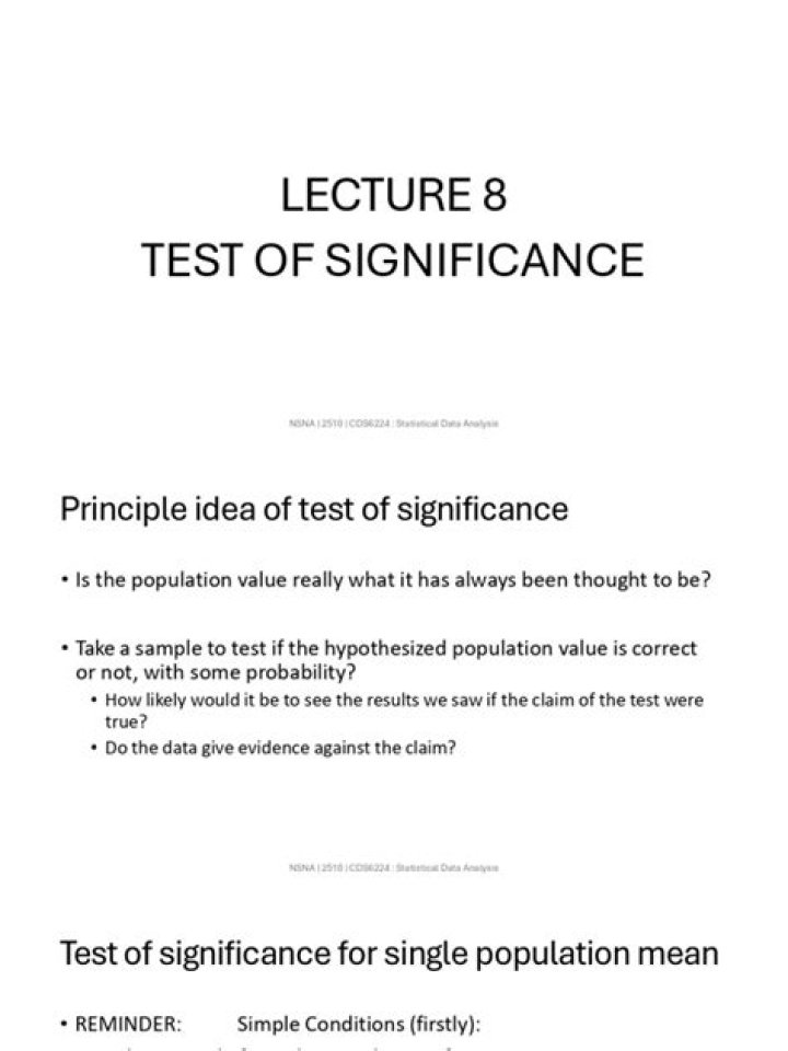 Test of Significance in Statistics: Essential PDF Guide