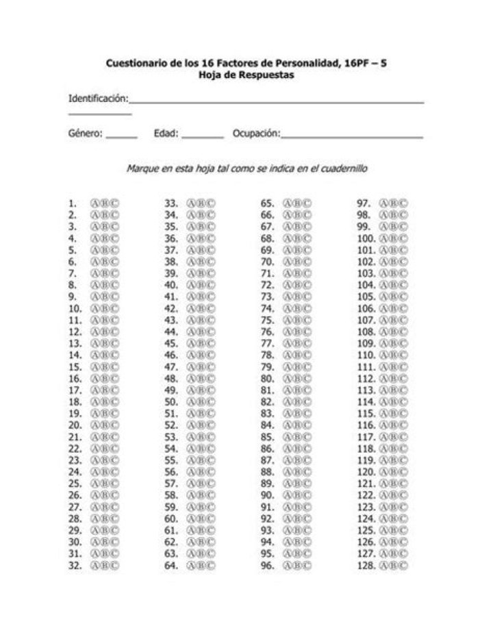 Test Para Evaluar Trastornos de Personalidad: PDF Descargable