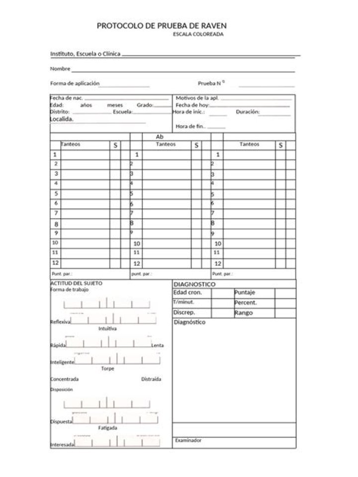 Test Raven Infantil PDF: Accurate Developmental Assessment for Babies