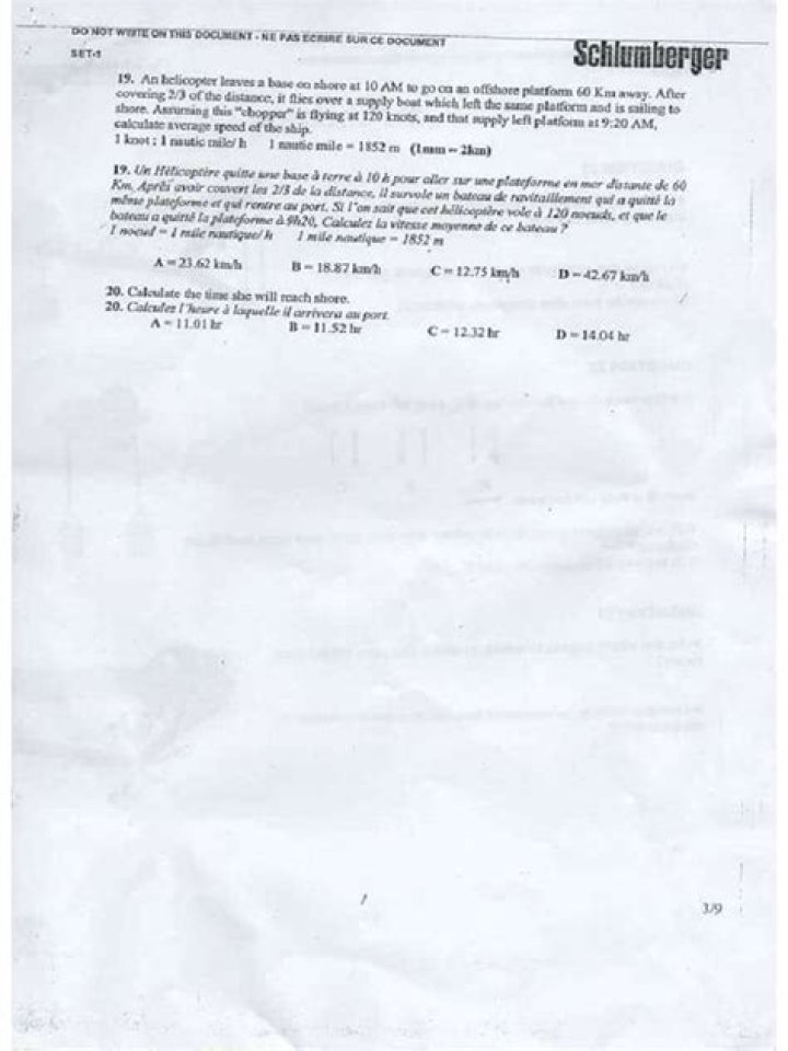 Test Schlumberger Recrutement PDF – Guide & Templates
