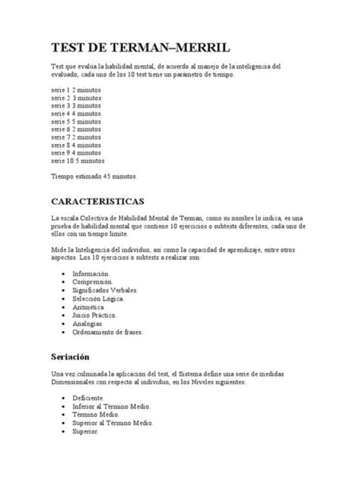 Test Terman Merril Completo PDF: Descarga Aquí el Guía Definitivo