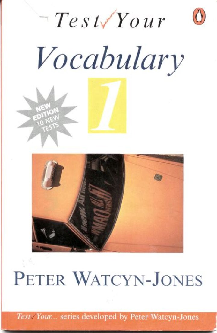 Test Your Vocabulary: Peter Watcyn Jones PDF Test