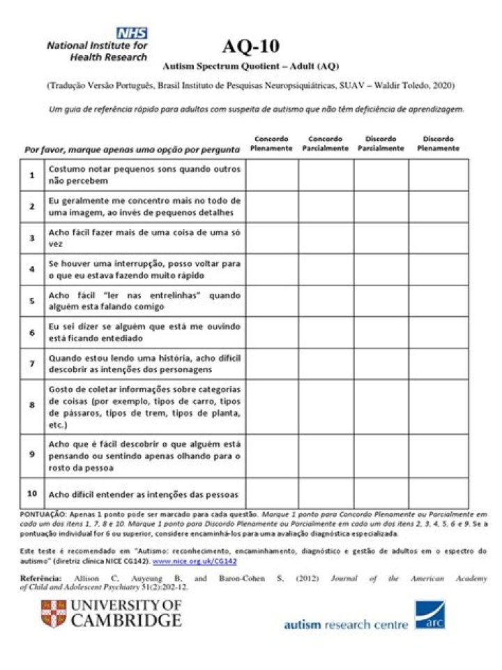 Teste Autismo Adulto: Guia Completo PDF para Adultos