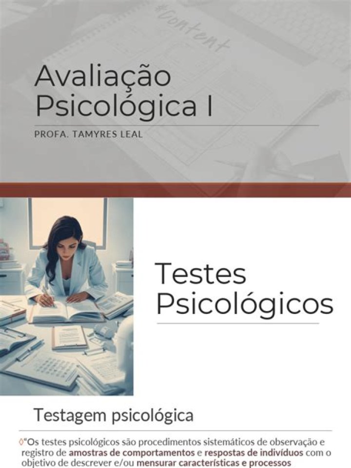 Testes de Avaliação Neuropsicológica PDF – Análise Completa e Resultados