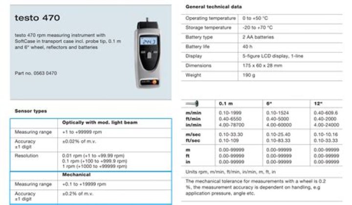 Testo 470 Tachometer Manual PDF – Official Service Guide & Diagnosis