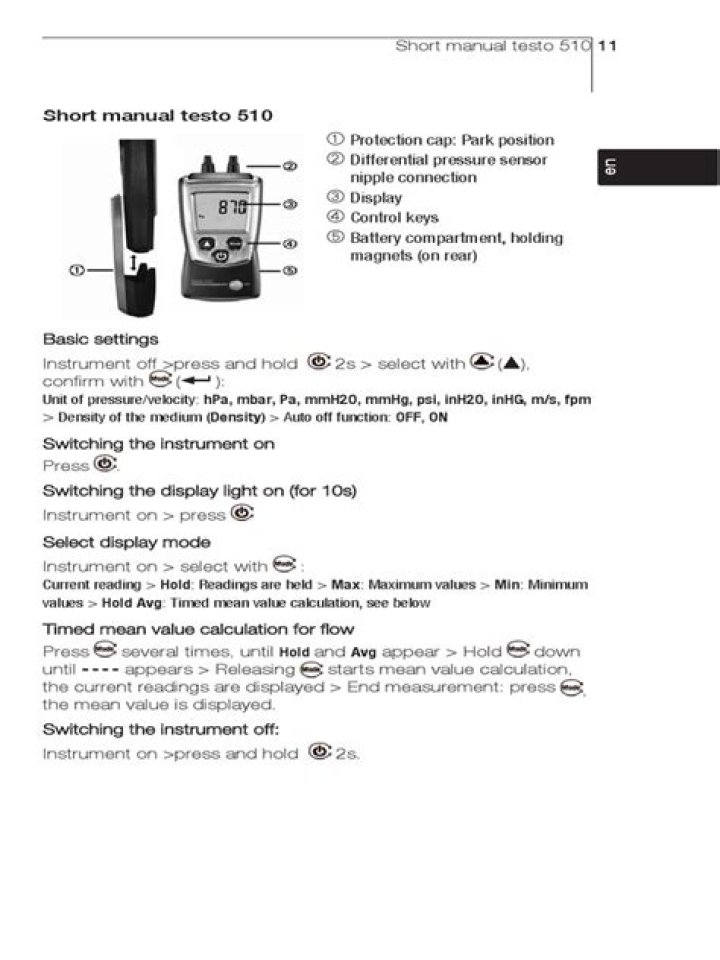 Testo 510 Manual PDF: Official User Guide & Download