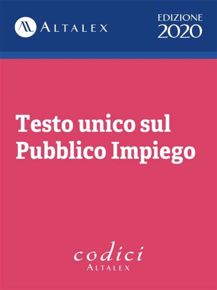 Testo Unico Pubblico Impiego PDF Gratuito Scaricare