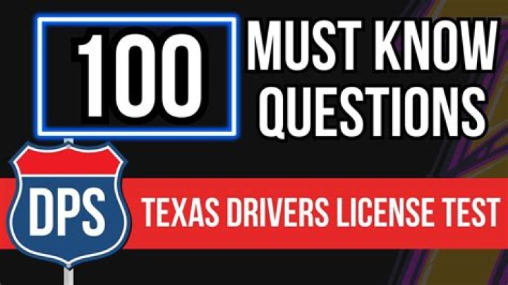 Texas Driver’s License Test Questions PDF – Practice Now
