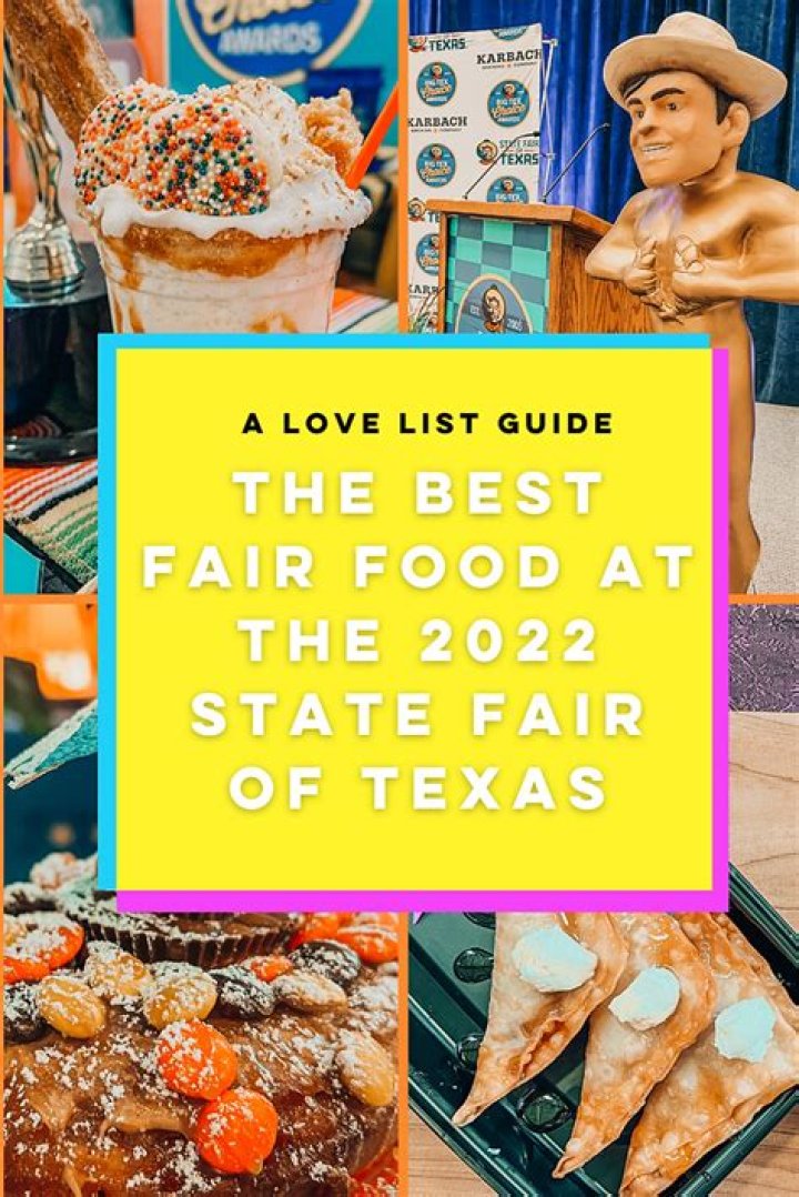 Texas State Fair Food List PDF: Ultimate Guide to Favorite Fair Foods