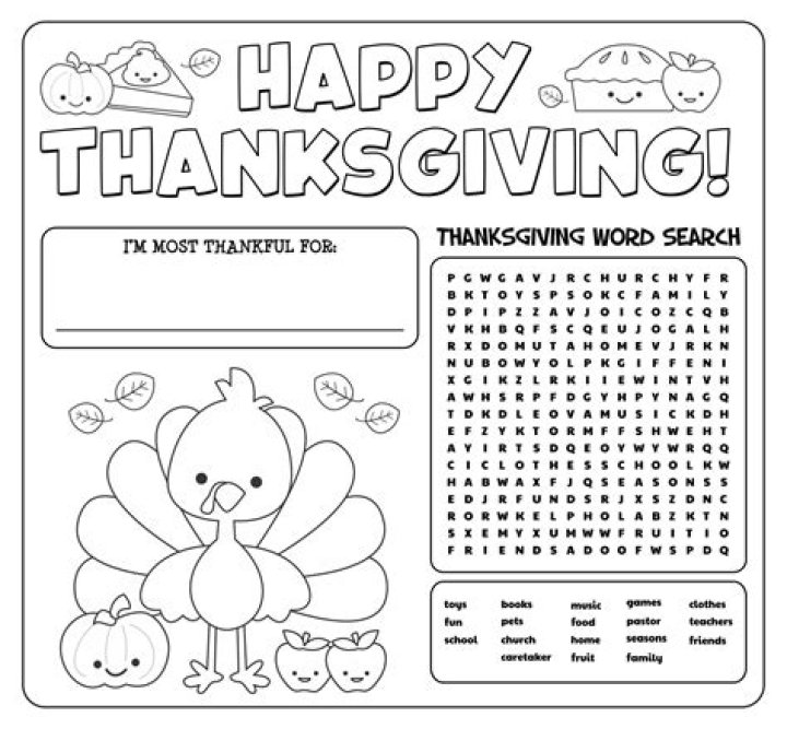 Thanksgiving Activity Sheets PDF: Fun Kids Printables for Holiday Fun