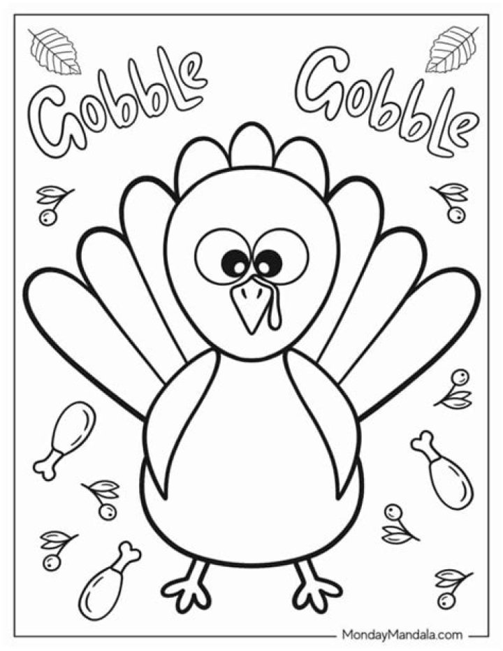 Thanksgiving Coloring Sheet PDF – Printable Festive Activity for Kids