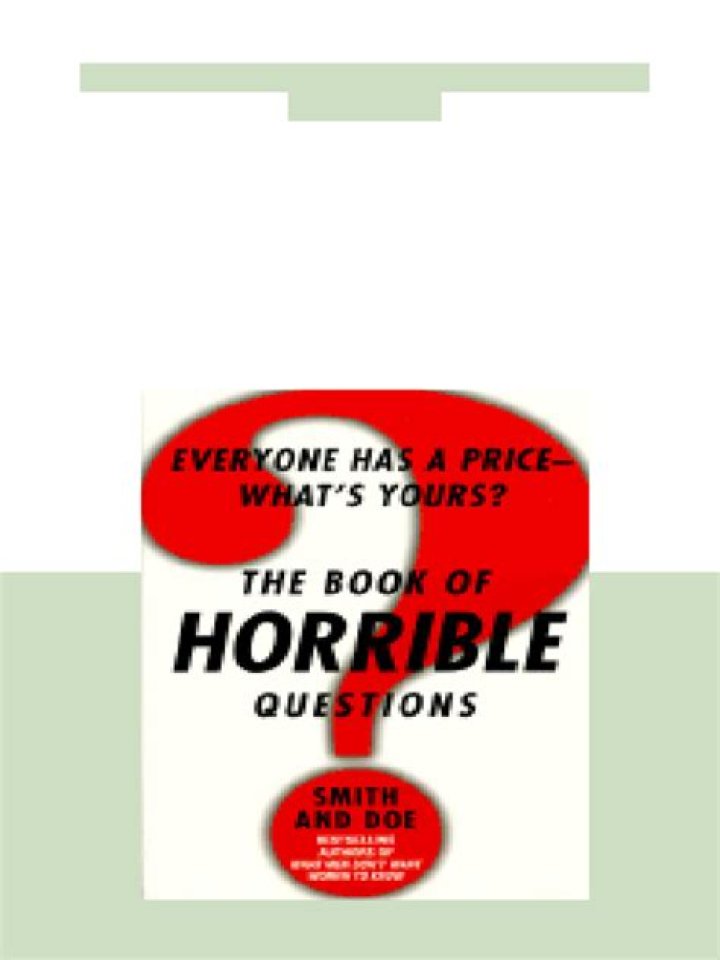 The Book of Horrible Questions: PDF for Download & Playful Answers