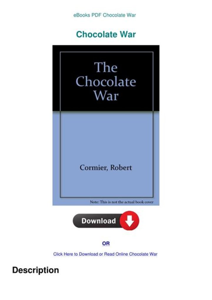 The Chocolate War Test PDF: Analyze Strategy, Results, and Conflict Insights