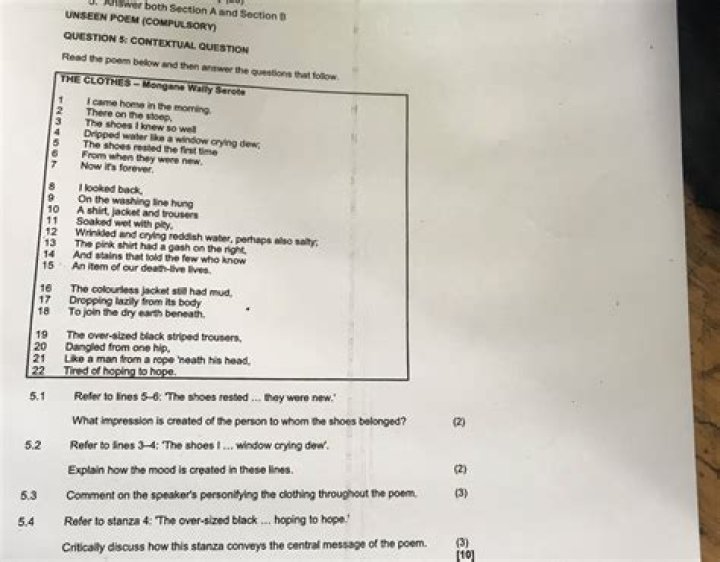 The Clothes Poem: Questions & Answers PDF – Exploring Style & Meaning