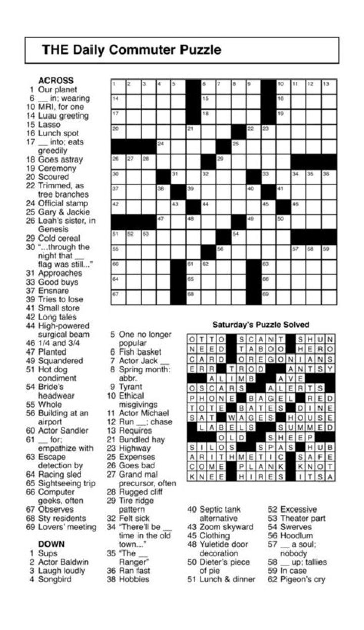 Daily Commuter Puzzle Answers Today PDF – Solve Now