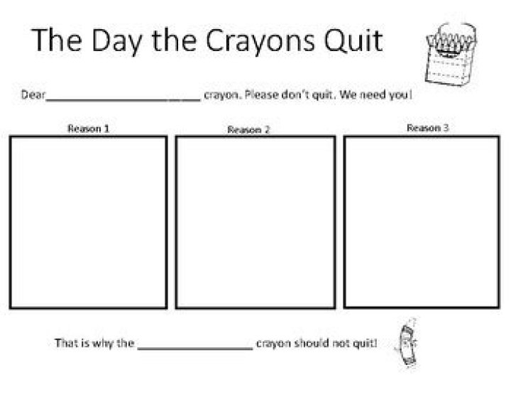 The Day The Crayons Quit Worksheet PDF – Free Printable Activity