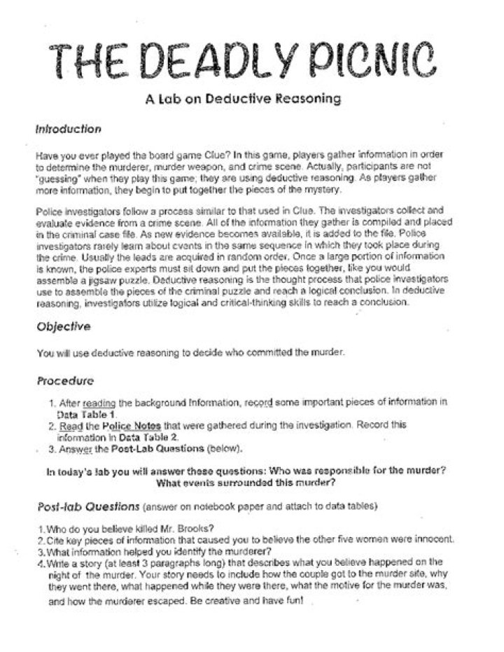 The Deadly Picnic PDF Answers: Secret Dangers & Survival Tips